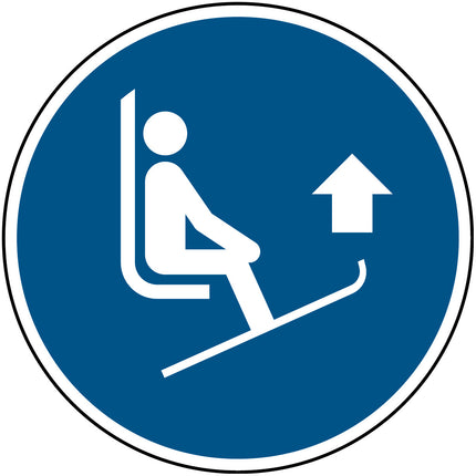 ISO Safety Sign  Lift ski tips