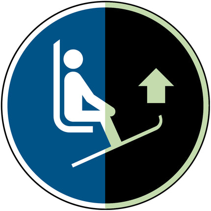 ISO Safety Sign  Lift ski tips