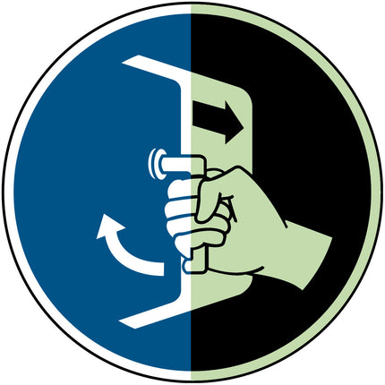 ISO Safety Sign  Close and secure hatches in launch sequence