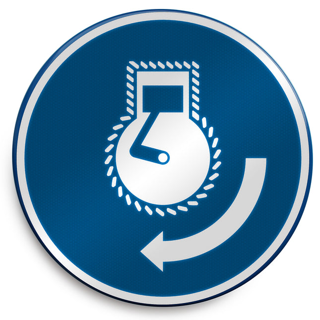 ISO Safety Sign  Start engine in launch sequence