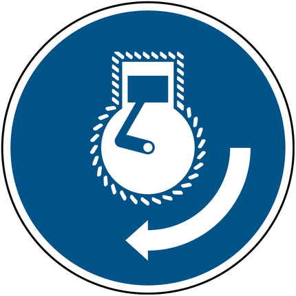 ISO Safety Sign  Start engine in launch sequence