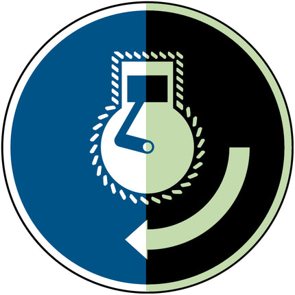 ISO Safety Sign  Start engine in launch sequence