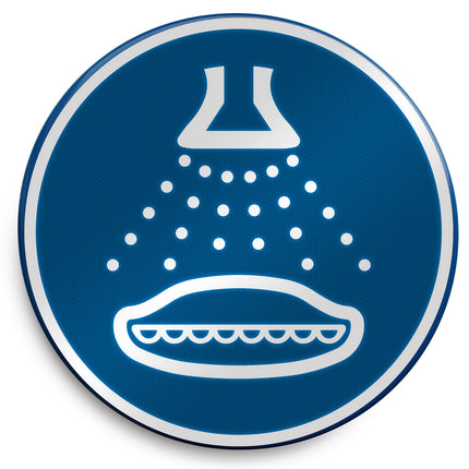 ISO Safety Sign  Start water spray in launch sequence