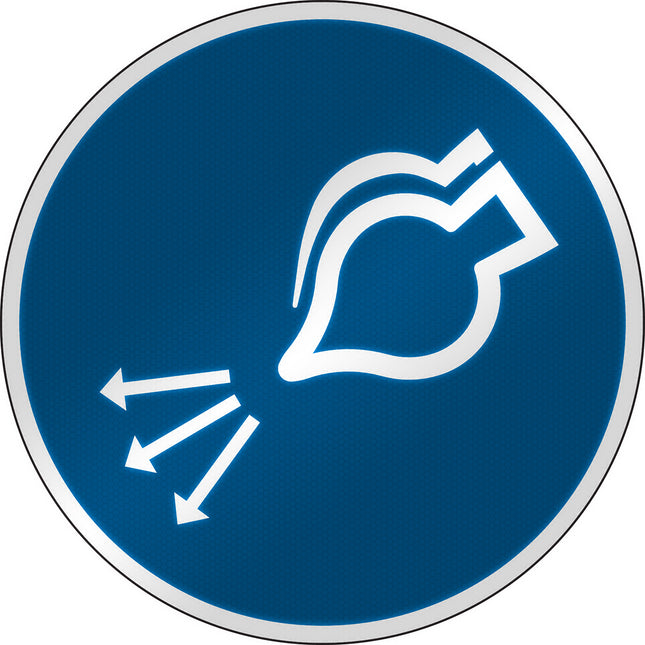 ISO Safety Sign  Start air supply in launch sequence