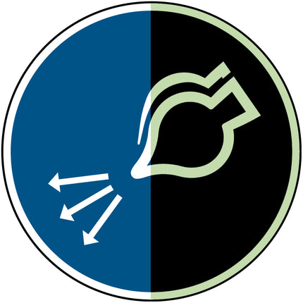 ISO Safety Sign  Start air supply in launch sequence