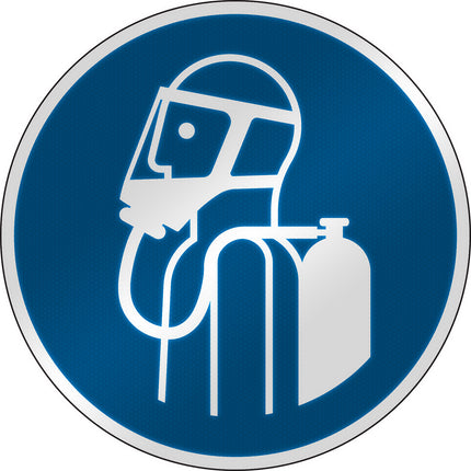 ISO Safety Sign  Use selfcontained breathing appliance