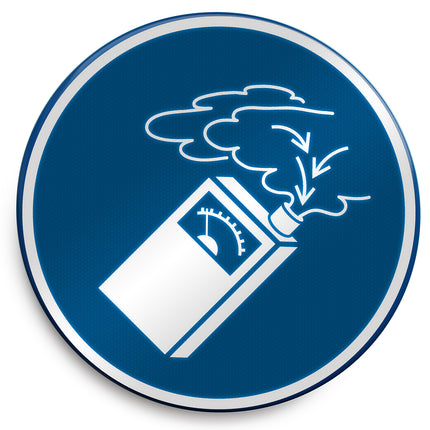 ISO Safety Sign  Use gas detector