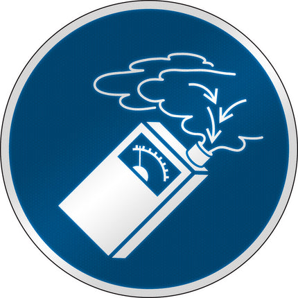 ISO Safety Sign  Use gas detector