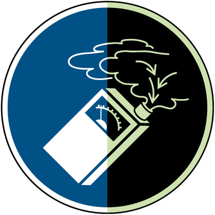 ISO Safety Sign  Use gas detector