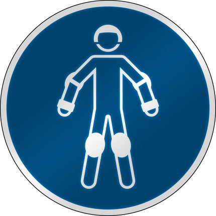 ISO Safety Sign  Wear protective roller sport equipment