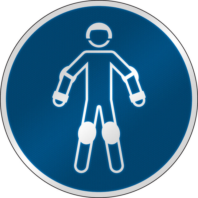 ISO Safety Sign  Wear protective roller sport equipment