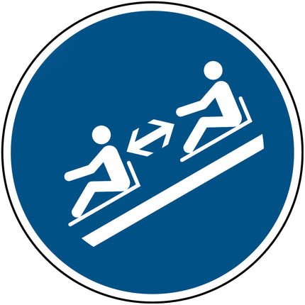 ISO Safety Sign  Keep distances