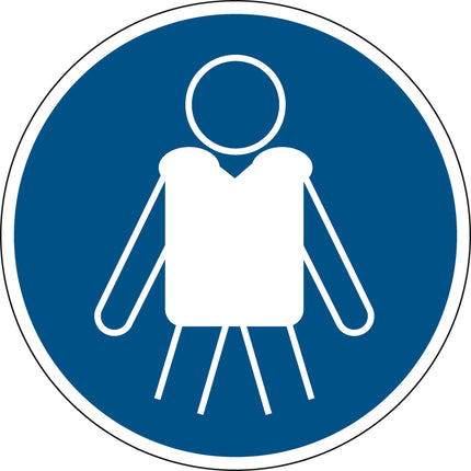 ISO Safety Sign  Wear personal flotation devices
