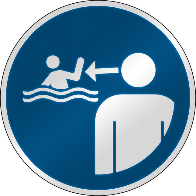 ISO Safety Sign  Keep children under supervision in the aquatic environment