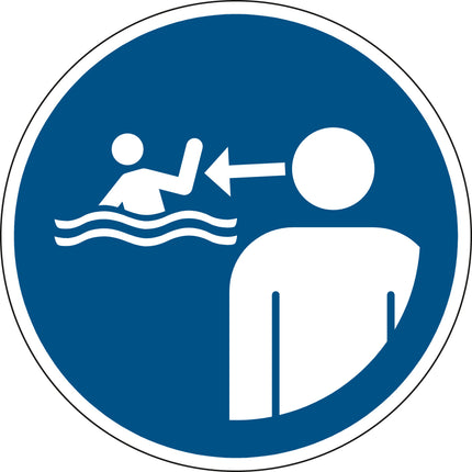 ISO Safety Sign  Keep children under supervision in the aquatic environment