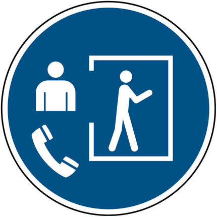 ISO Safety Sign  Entry only with supervisor outside