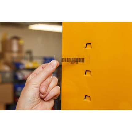 76 mm Core Clear Polyester Barcode Labels