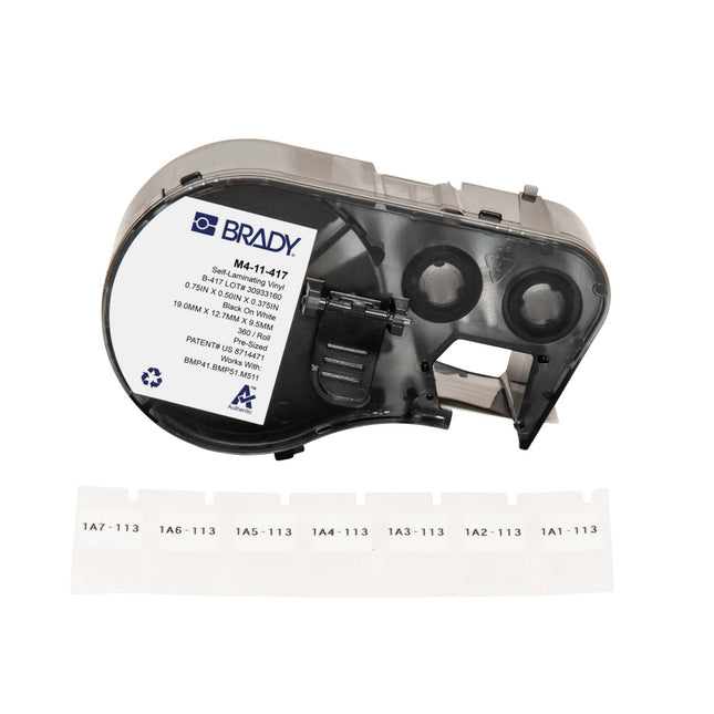 M410 BMP41 M510 BMP51 BMP53 M511 Selflaminating Vinyl Wire and Cable Labels