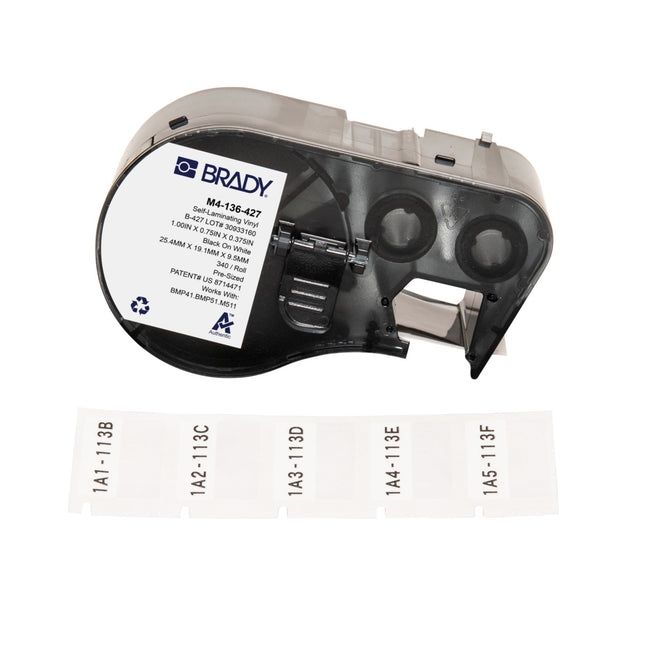 M410 BMP41 M510 BMP51 BMP53 M511 Selflaminating Vinyl Wire and Cable Labels