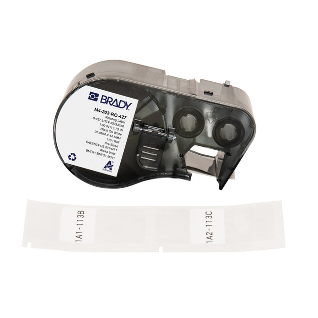 Rotating Selflaminating Vinyl Labels for M410 BMP41 M510 BMP51 BMP53 and M511