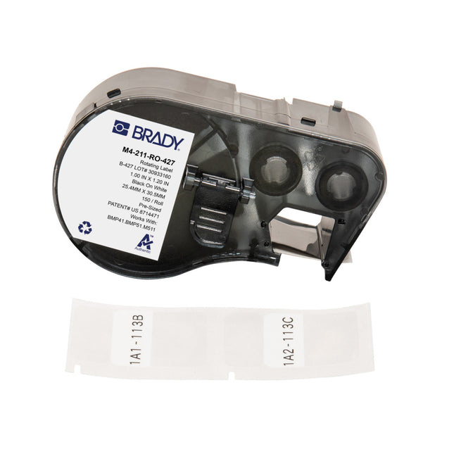 Rotating Selflaminating Vinyl Labels for M410 BMP41 M510 BMP51 BMP53 and M511