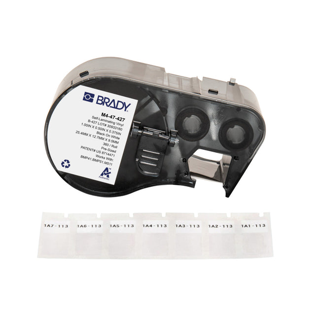 M410 BMP41 M510 BMP51 BMP53 M511 Selflaminating Vinyl Wire and Cable Labels