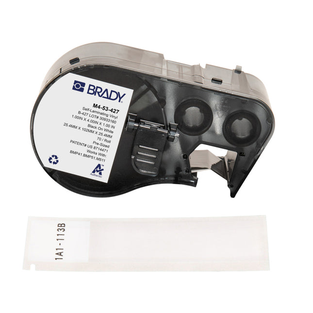 M410 BMP41 M510 BMP51 BMP53 M511 Selflaminating Vinyl Wire and Cable Labels