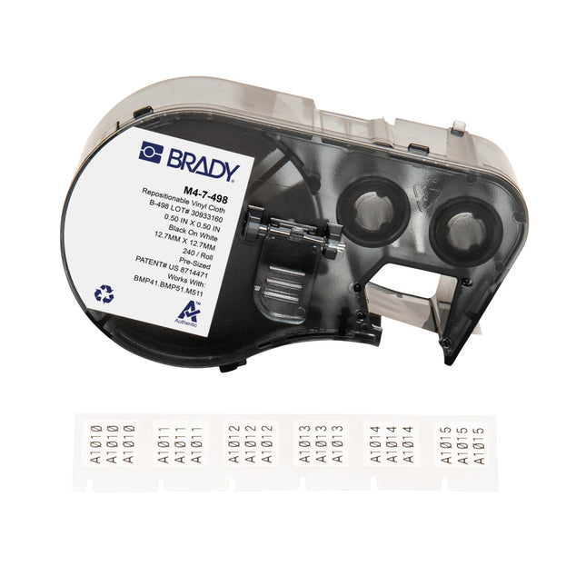 M410 BMP41 M510 BMP51 BMP53 M511 Repositionable Vinyl Cloth Wire and Cable Labels