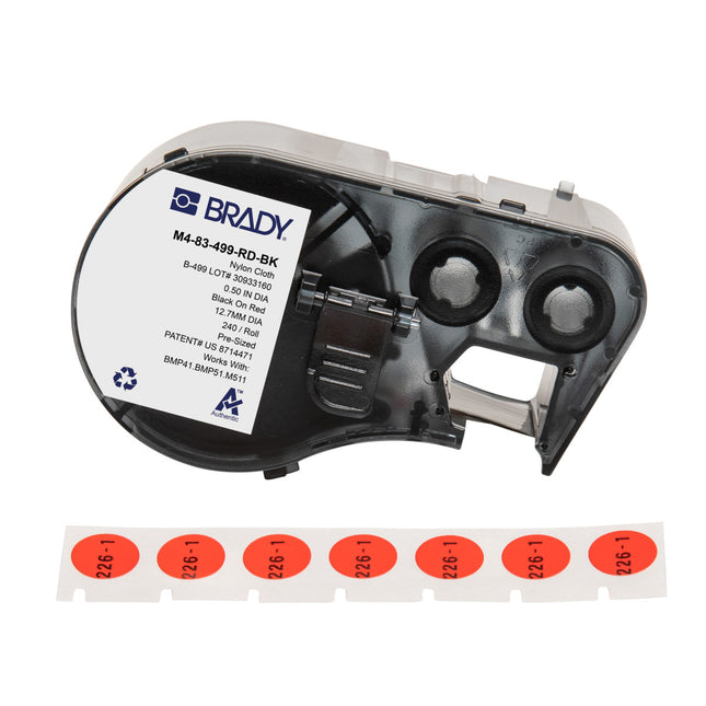 M410 BMP41 M510 BMP51 BMP53 M511 Nylon Cloth Wire and Vial Laboratory Labels