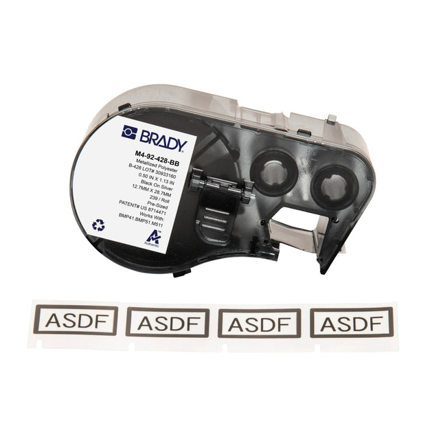 M410 BMP41 M510 BMP51 BMP53 M511 Continuous Polyester Panel Component Labels with border