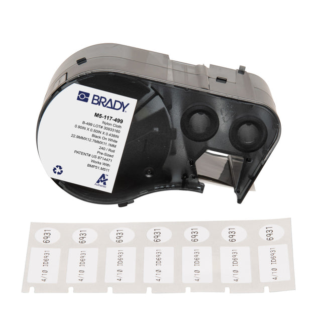 M510 BMP51 BMP53 M511 Nylon Cloth Wire and Vial Laboratory Labels