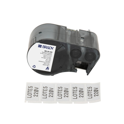 M510 BMP51 BMP53 M511 Metallised Polyester Asset and Panel Component Labels