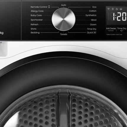 Hisense 9 Kg Heat Pump Tumble Dryer Inverter Wi Fi White | DH3S902BW3