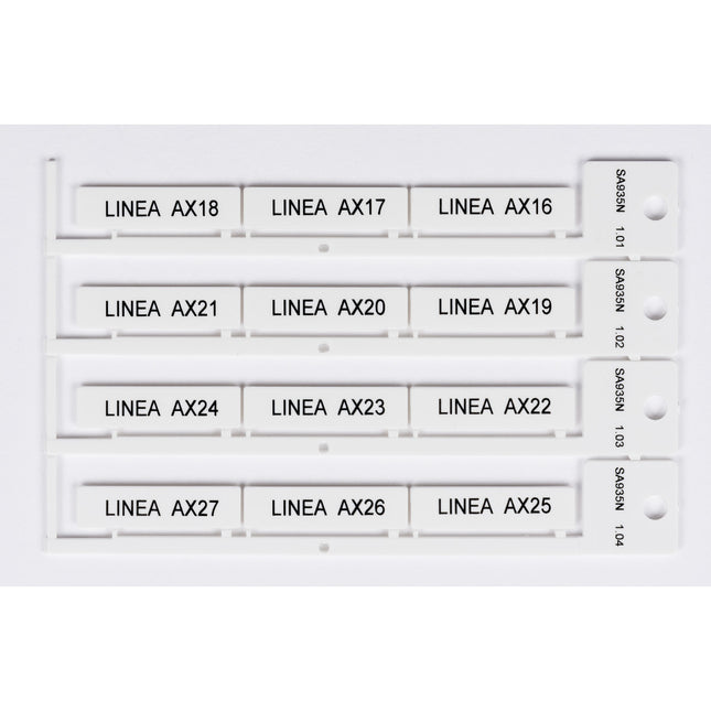 Non adhesive white tag 9x35 for SAT935