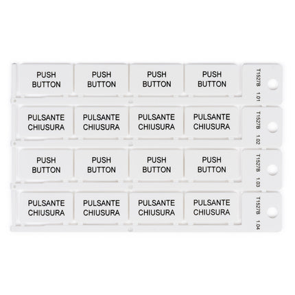 15x27mm white tag