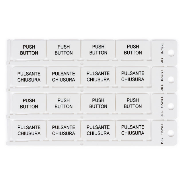 15x27mm white tag