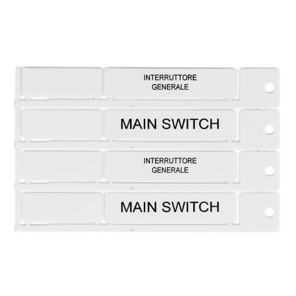 15x67mm white tag