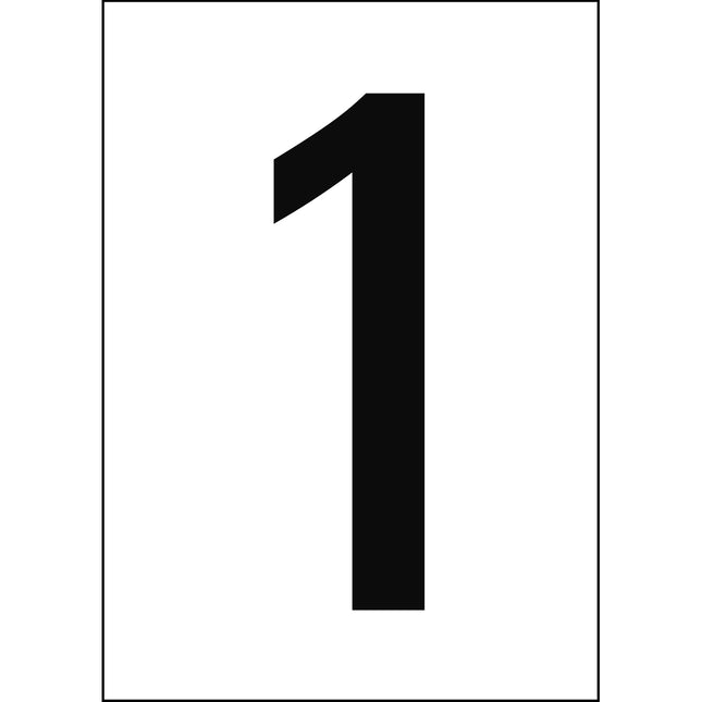 A4 Number and Letter Labels