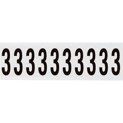 W225 Series Number and Letter Labels