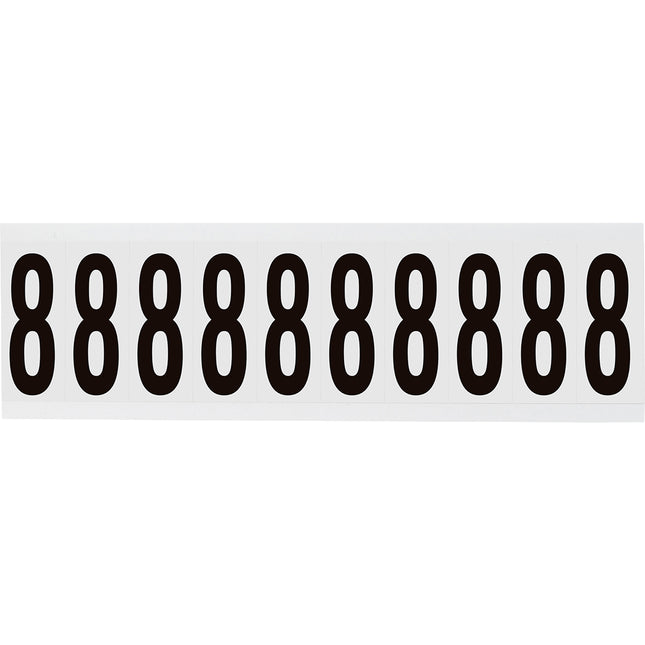W225 Series Number and Letter Labels