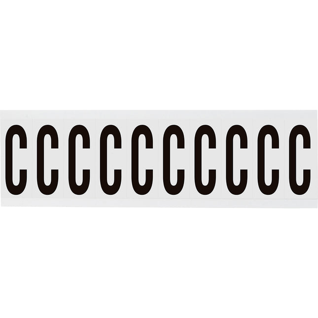 W225 Series Number and Letter Labels