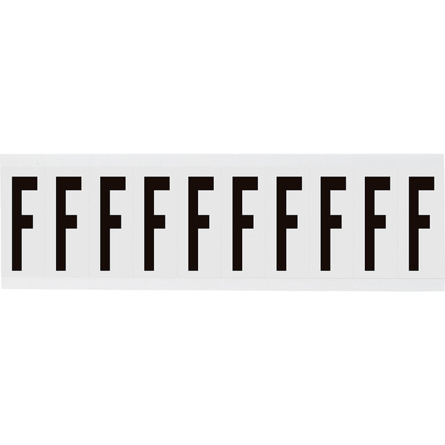 W225 Series Number and Letter Labels