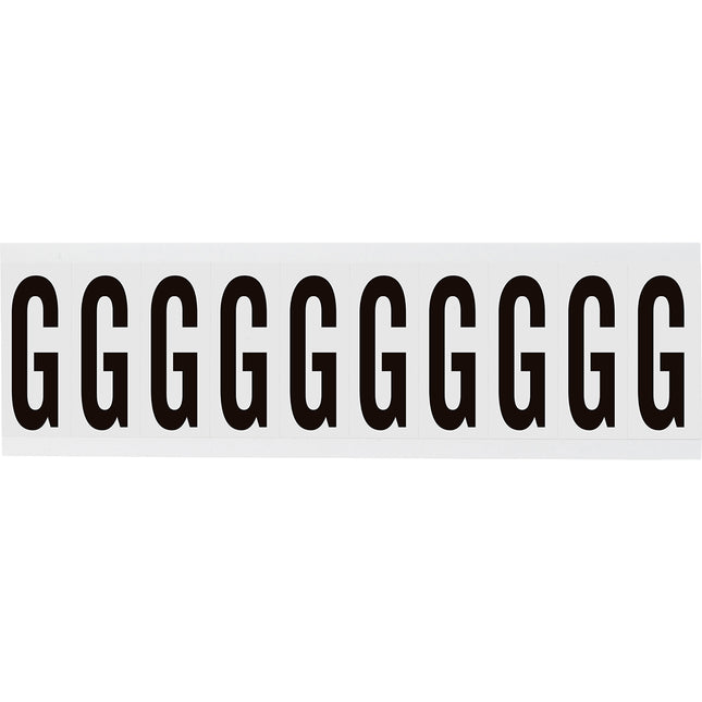 W225 Series Number and Letter Labels