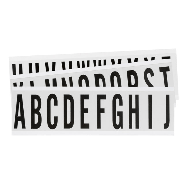 W225 Series Number and Letter Labels