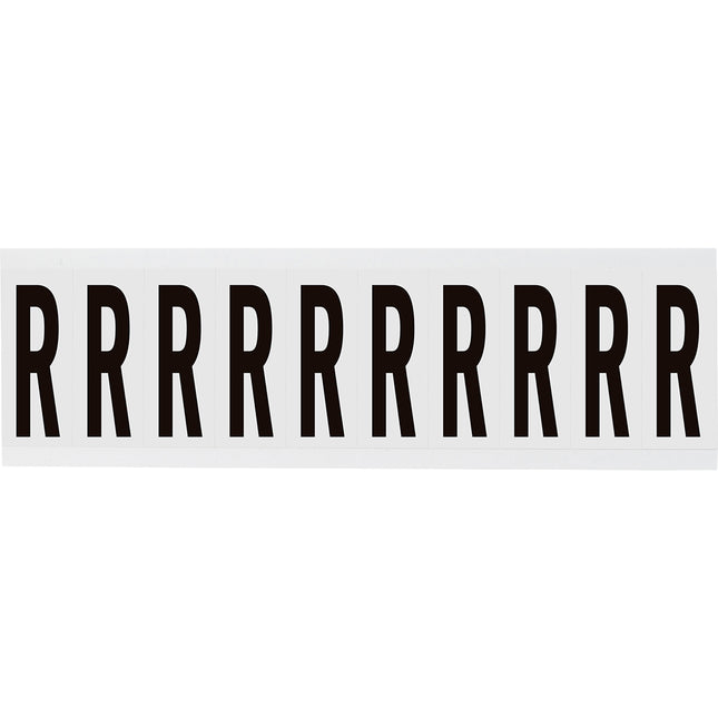 W225 Series Number and Letter Labels