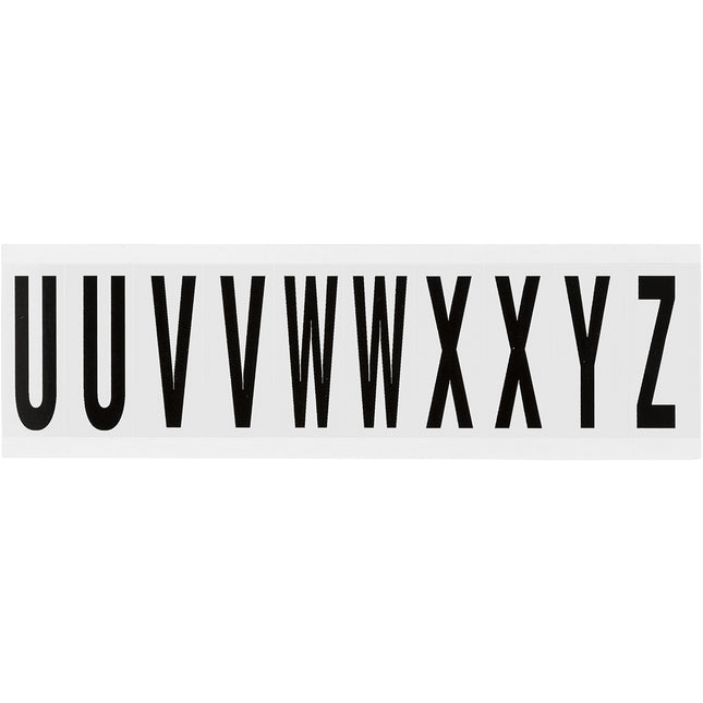 W225 Series Number and Letter Labels