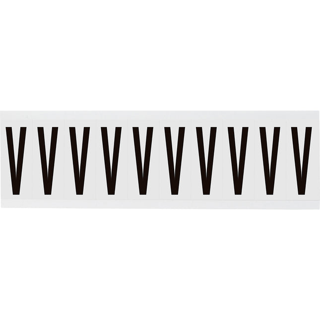 W225 Series Number and Letter Labels