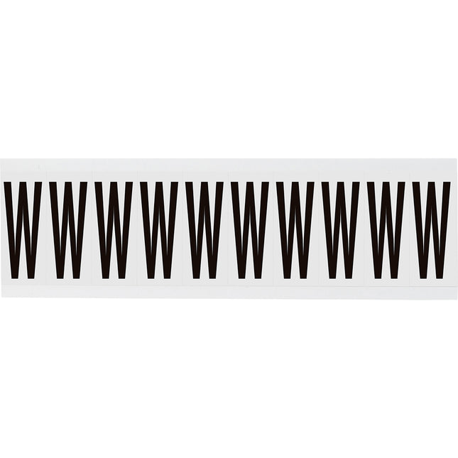 W225 Series Number and Letter Labels