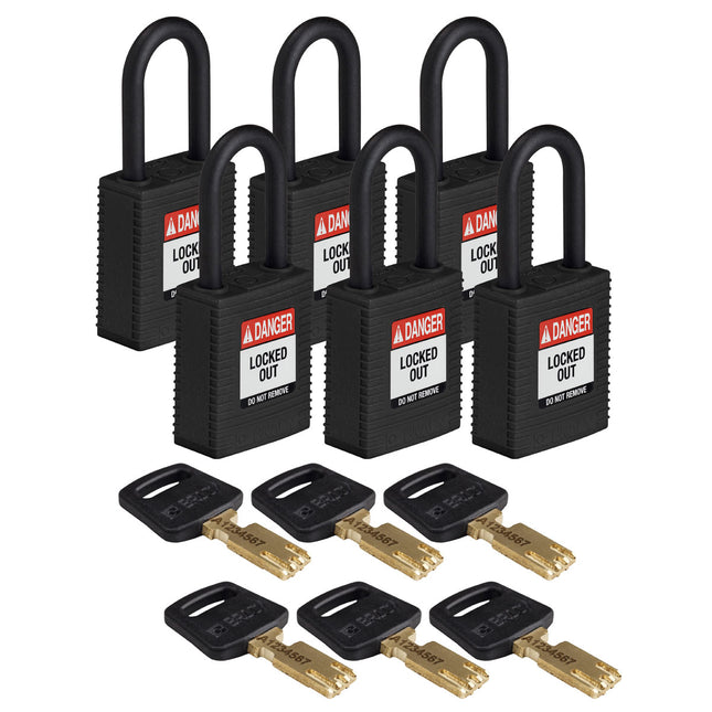 SafeKey Nylon Lockout Padlocks