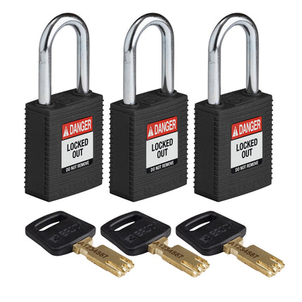 SafeKey Nylon Lockout Padlocks